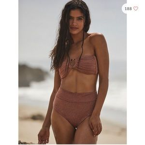 NWT Montce two piece swimsuit - mauve